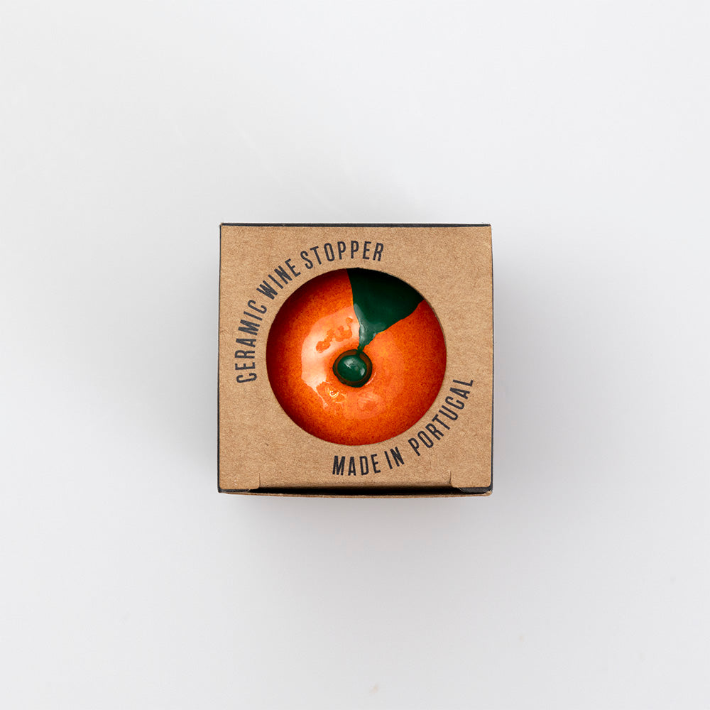 FRUTA pomegranate wine stopper