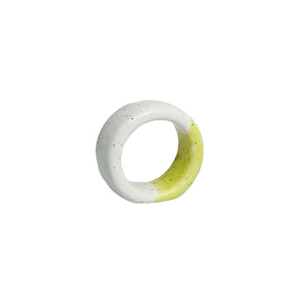 TÁLIA napkin ring yellow