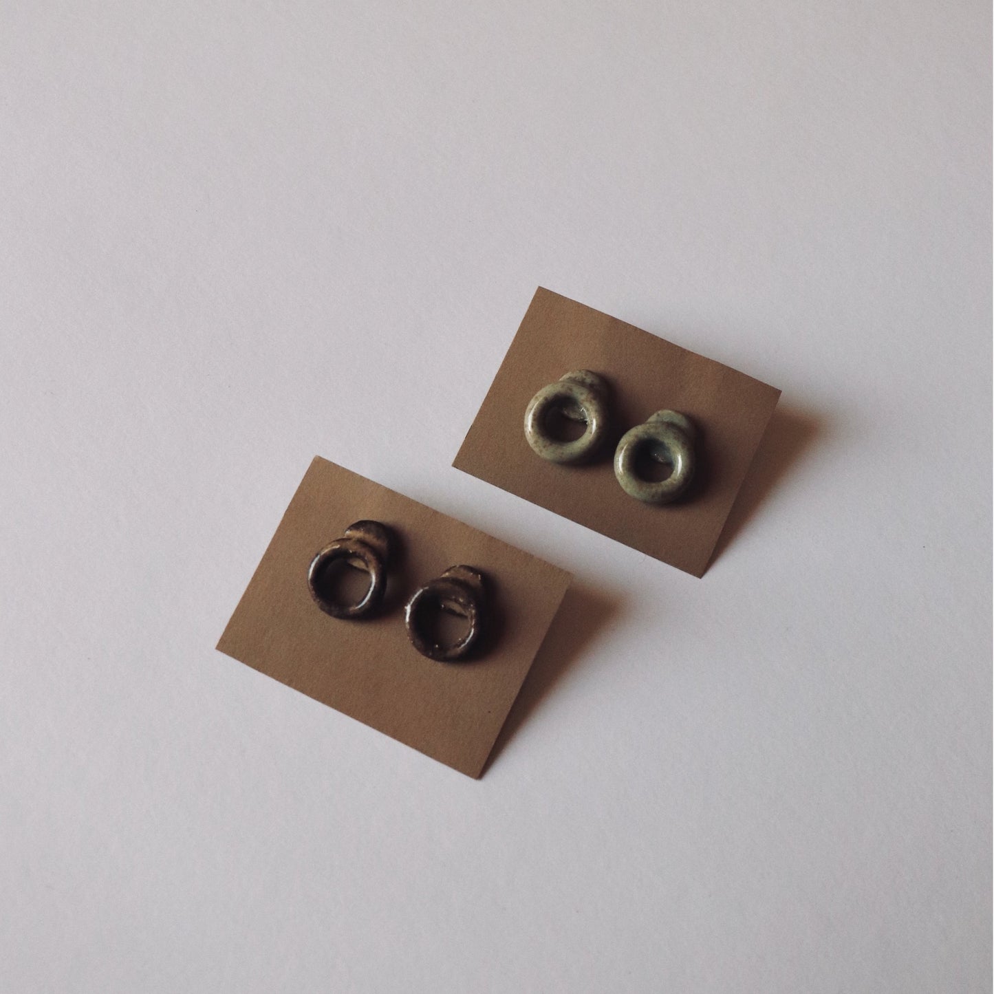 AREIA Earrings round blue/green