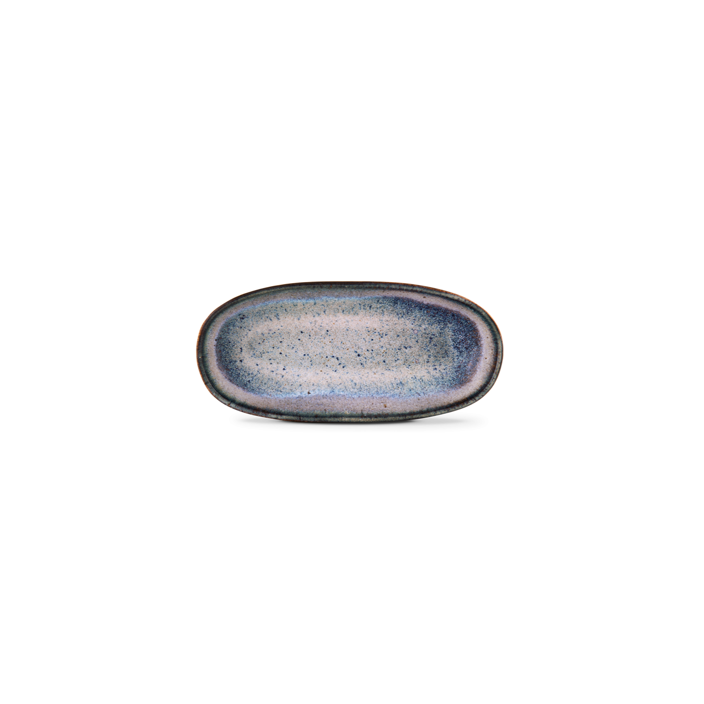 ONDA bowl oval small gray-blue