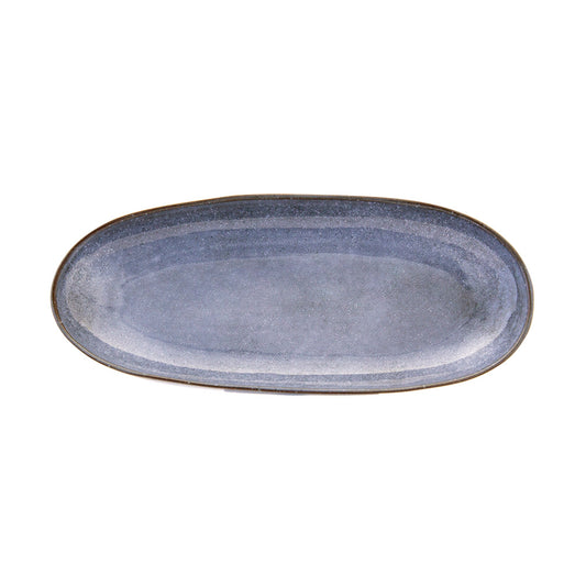 BRISA Schale oval groß blau