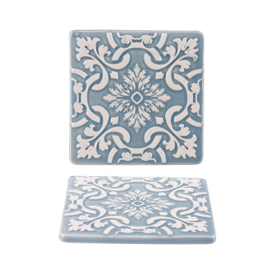 AZULEJOS coasters ice blue