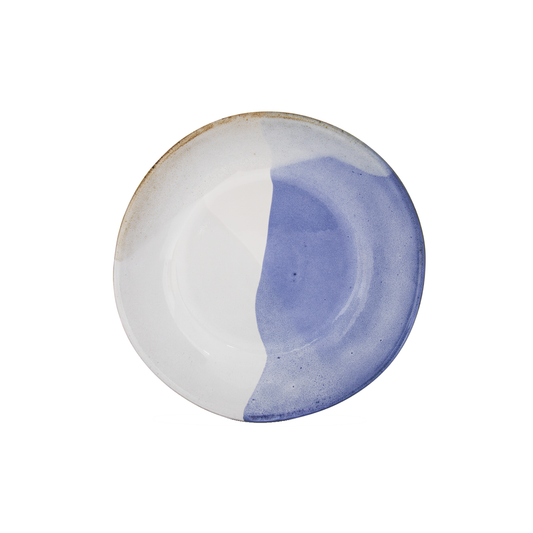 ONDA pasta plate blue-white