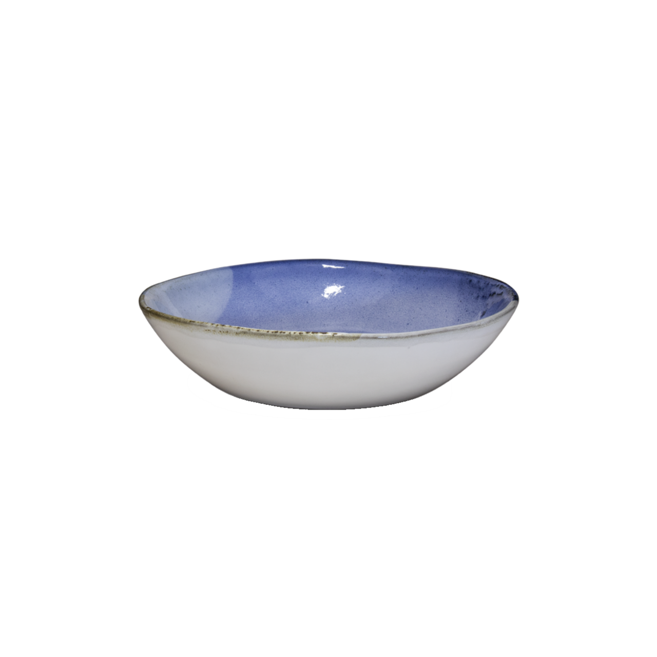 ONDA pasta plate blue-white