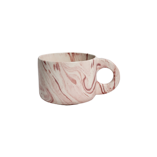 MÁRMORE Tasse groß rosa