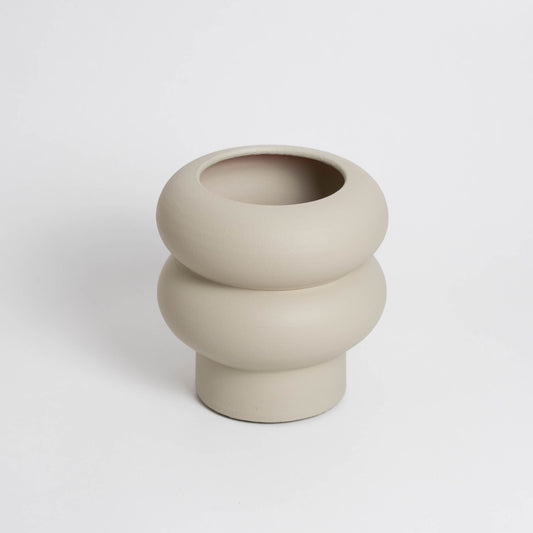 RIPPLE Vase medium creme