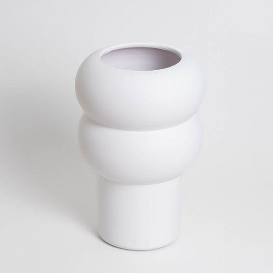 RIPPLE Vase groß weiß