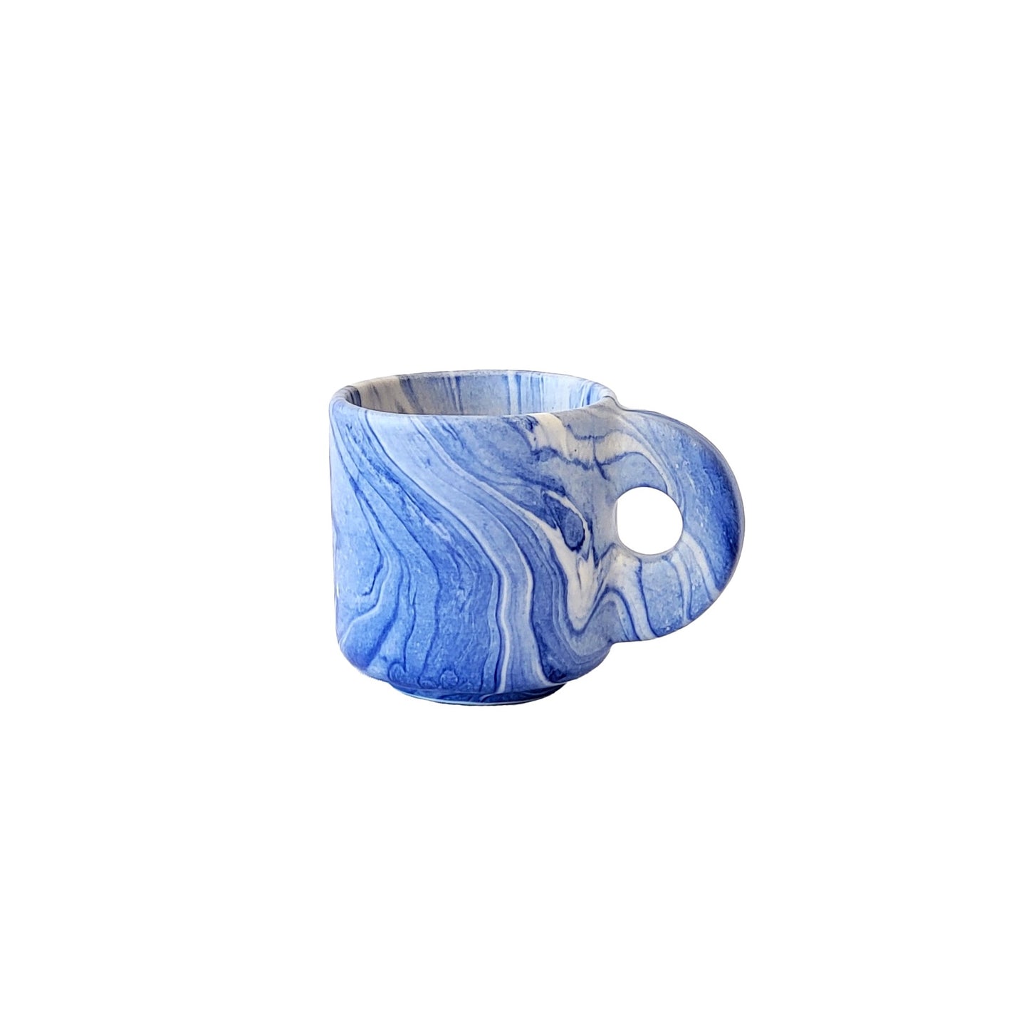 MÁRMORE Tasse medium blau